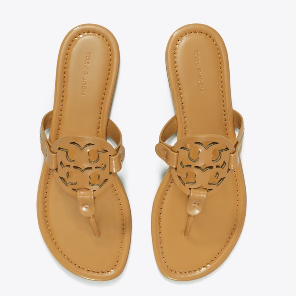 Tory Burch Miller Patent Sandal Sand 8.5